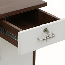 Royaloak White & Brown Proton Computer Wooden Study Table image 3