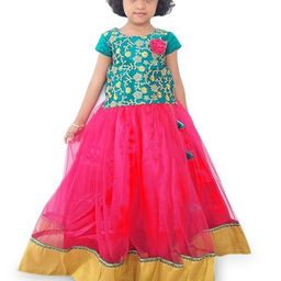STANWELLS KIDS Girls Printed Ready to Wear Lehenga &-37