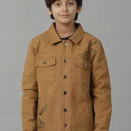 UNDER FOURTEEN ONLY Boys Longline Denim Jacket with Patchwork-picture-11
