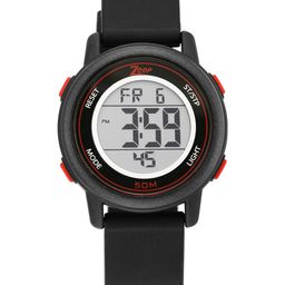 Zoop Kids Grey Dial & Black Straps Digital Watch 16015PP01-14