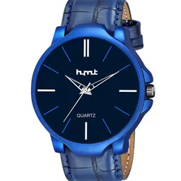 HYMT Men Blue Dial & Blue Leather Straps Analogue Watch HMTY-5001-57
