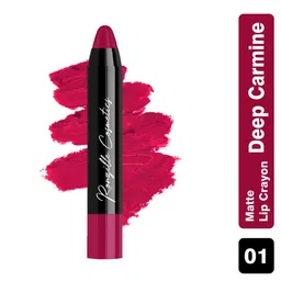 Ronzille Long Stay & Weightless Matte Lip Crayon - Deep Carmine 01-35