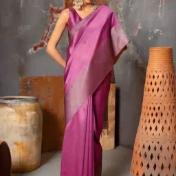 Soch Purple Woven Pattern Saree-picture-11