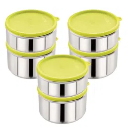 Magnus Green Stainless Steel Easy Lock Container - Set of 6 image 1