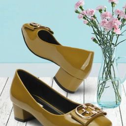 Elle Women's Mustard Casual Pumps-image-57