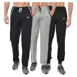 Vimal Jonney Multicolor Cotton Trackpants - Pack of 3-picture-21