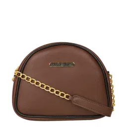 Bagsy Malone Brown Solid Medium Handbag-35