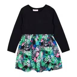 Budding Bees Kids Multicolor Printed Dress-image-45