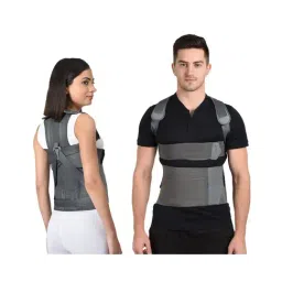 AccuSure Posture Corrector Taylor Brace - Rec Size (XL/XXL) For Ht:5.6-6.6 Ft Waist:40-48 in (Grey)-image-56