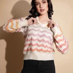 Global Republic Multicolor Striped Pullover-12