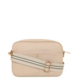 Accessorize London Beige Solid Medium Sling Handbag-image-52