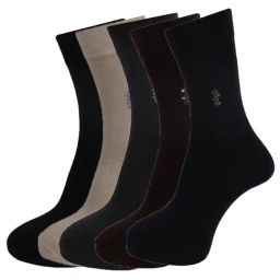 Dollar Multi Cotton Self Pattern Socks - Pack of 5-40