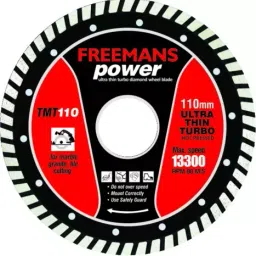 Freemans Power Thin Turbo Diamond Wheel Blade TMT110-6
