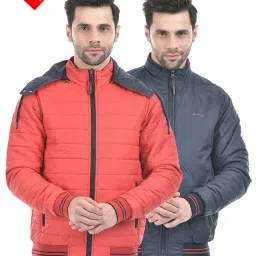 Lawman Pg3 Red & Navy Regular Fit Reversible Jacket image 1