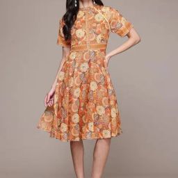 Aarke Ritu Kumar Yellow Veda Short Dress-image-36