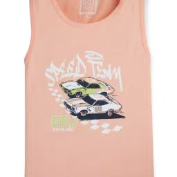 Gini & Jony Kids Peach Printed T-Shirt-picture-12