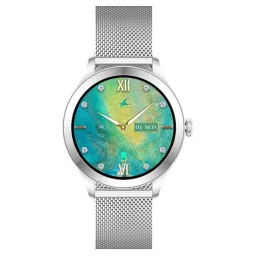 Fastrack Noir Pro Womens Smartwatch with Super AMOLED Display (Silver) image 1