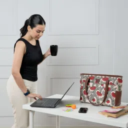 ZOUK Multicolor Printed Mother's Tote Bag image 1