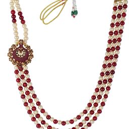 JIYANSHI FASHION Gold-Plated Pearl-Beaded Necklace-19