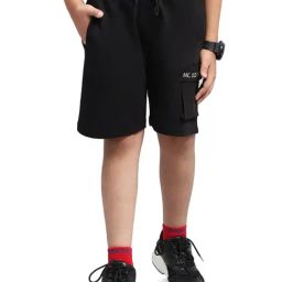 Monte Carlo Kids Printed Black Regular Fit Bermuda-image-29