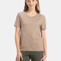 Jockey Beige Plain T-Shirt-picture-36