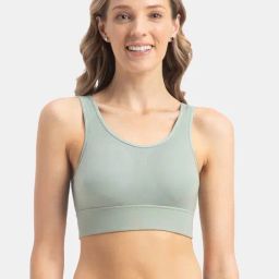 Jockey Iceberg Green Plain Bra-picture-37