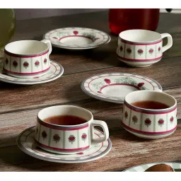 india circus by krsnaa mehta India Circus By Krshna Mehta Multi Bone China Printed Cup and Saucer image 1