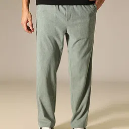 Banana Club Men Striped Relaxed Corduroy Trousers-25