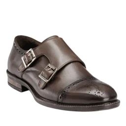 Teakwood Leathers Dark Brown Monk Shoes-picture-21