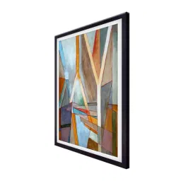 999store Multicolor Abstract Printed Canvas Painting image 3