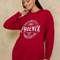 Styli Slogan Print Regular Fit Sweatshirt-picture-7