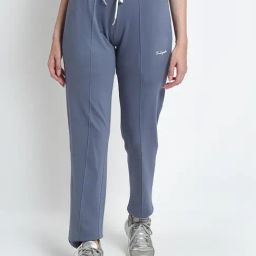 Club York Grey Cotton Blend Regular Fit Trackpants-picture-18