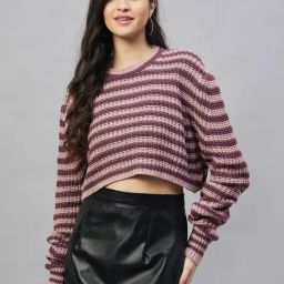 Club York Pink Striped Sweater-image-33