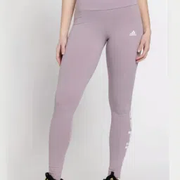 adidas Purple Cotton Printed Sports Tights-picture-40