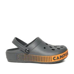 Campus Men's Grey Back Strap Clogs-33