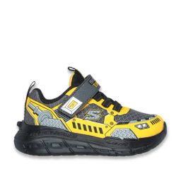 Skechers Kids SKECH TRACKS Charcoal & Yellow Sneakers-image-53