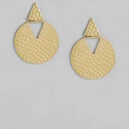 Anouk Gold-Plated Geometric Shaped Drop Earrings image 4