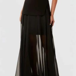 Forever New Black Relaxed Fit Skirt-image-53