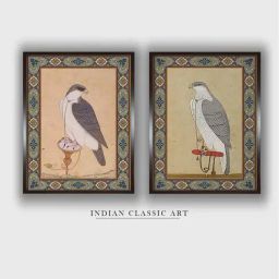 Indian Classic Art Multicolor Canvas Abstract Wall Art-44