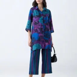 Utsa by Westside Blue Floral Patterned Straight Kurta-picture-25