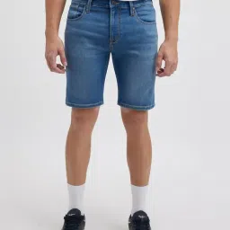 Pepe Jeans Light Blue Slim Fit Denim Shorts-picture-47