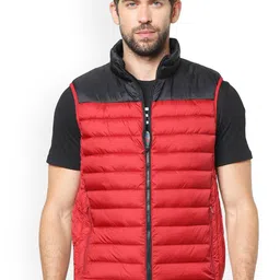 Celio Men Colourblocked Gilet Jacket-8