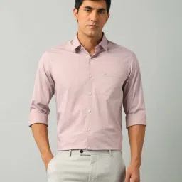 Arrow Pink Cotton Slim Fit Printed Shirt-picture-23
