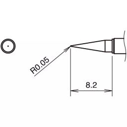 Hakko Soldering Tip T38 Series Type I For FX1003, T38-02IS (Set of 2)-10