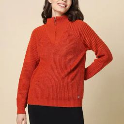 Allen Solly Red Regular Fit Sweater-image-82