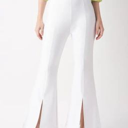Globus White Blended Regular Fit Treggings-image-83