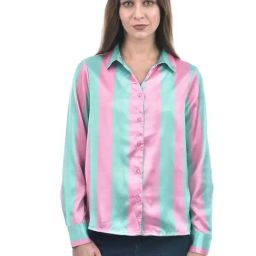 Only Green Striped Shirt-99