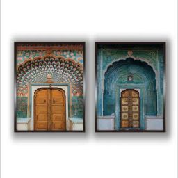 Indian Classic Art Multicolor Canvas Abstract Wall Art image 2