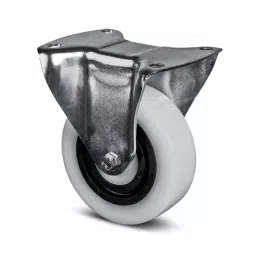 Tente Fixed Castor Wheel, 200 Kg Capacity, 125 mm Wheel, 3478 HUR 125/36 P62 NOIR-98