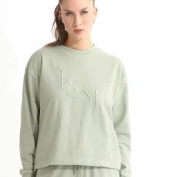 RAREISM Green Blended Embroidered Long Sleeves Sweatshirt-image-50